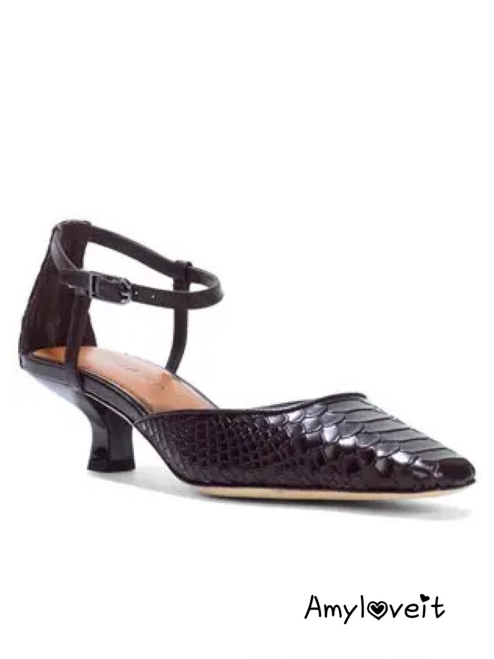 Donald Pliner Chad Leather Croc Embossed Heels New #98